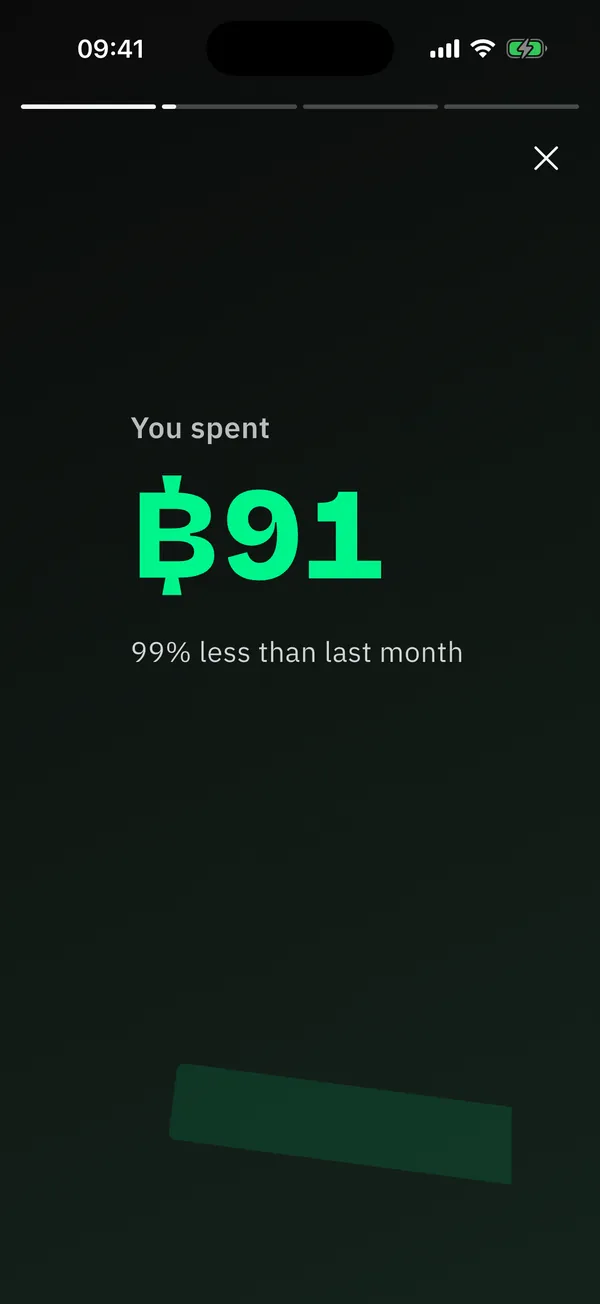 The month as a story: What you finished, what you spent, what you bought most. Share it in a tap.
