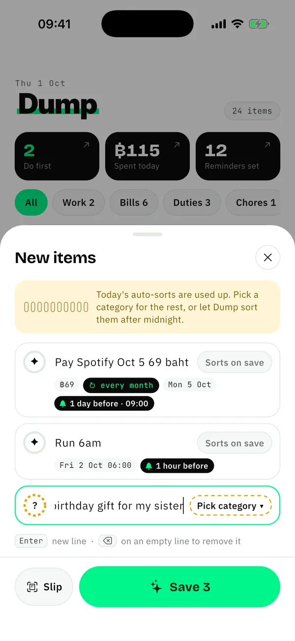 A notes app you can dump everything into